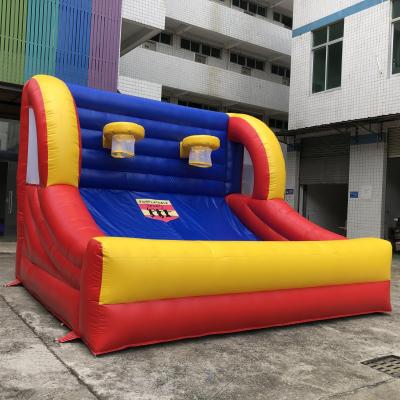 China PVC Commercial Inflatable Basketball Sports Challenge Inflatable Basketball Hoop Game for sale