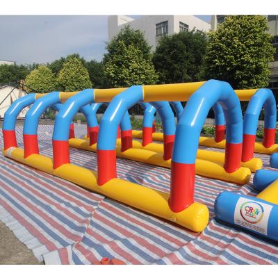 China PVC Inflatable Inflatable Fun Fitness Land Obstacle Course Zig Zag Racing Games For Sale for sale