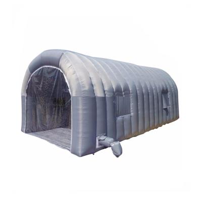 China All meet export standard.0.55-0.9mm thickness new great quality PVC tarpaulin inflatable garage and inflatable car garage tent with factory price for sale