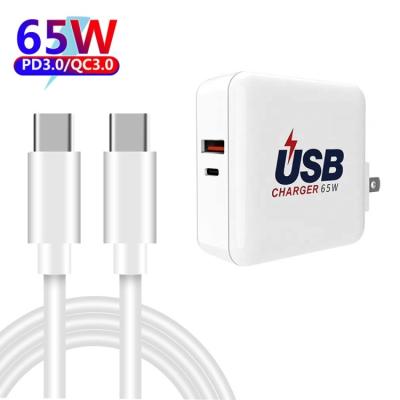 China Charging for Macbook PD 3.0 Fast Block 2 Ports Foldable Charger USB C Wall Charger for iPhone 13/12 Pro Max, iPad Pro, Samsung, MacBook Pro/Air, Laptop for sale