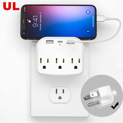 China Residential / Multi-Purpose U L Newly Approved US 15A Surge Protector Smart Universal White Usb C Power Strip Smart Plug Extension With Usb Ports for sale