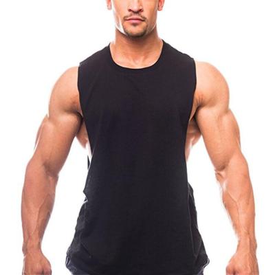 China Summer QUICK DRY Empty Men's Cotton Invest Sports Running Casual Round Neck Sleeveless Fitness T-Shirt for sale