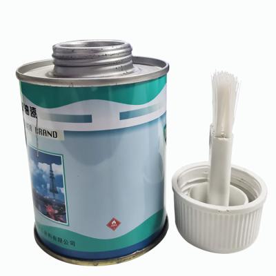 China PVC/CPVC/UPVC Glue Chemical Empty Glue Remover Box Cement Metal Solvent Container With Lid And Dauber for sale