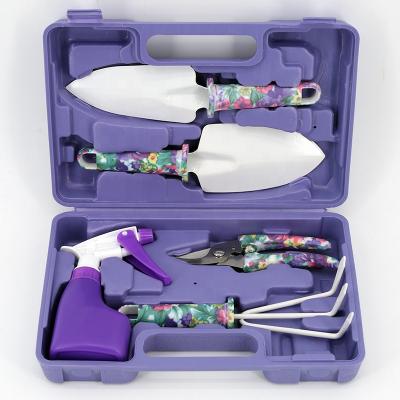 China Amazon Fashion Design Stainless Steel Vegetable Kindergarten Gardening Hot Selling Plastic Tool Kit for sale