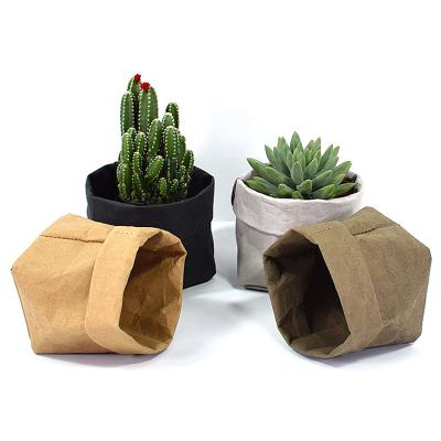 China Wholesale Recyclable Durable Washable Kraft Paper White Paper Storage Bag for sale