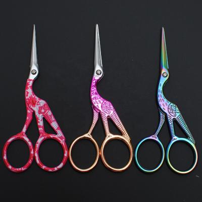 China Embroidery Scissors Stork Scissors Stainless Steel Thread Sewing Shears For Craft Sewing Art Work DIY Tools for sale