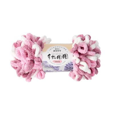 China Yarncrafts Chenille High Tenacity Loop Yarn Soft Yarn Hand Knitting Fancy Bulky Polyester Yarns for sale