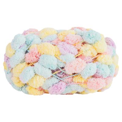 China Anti-pilling Yarncrafts Fluffy Thick Jumbo Polyester Hand Knitting Ball 150g Chunky Chenille Yarn for sale