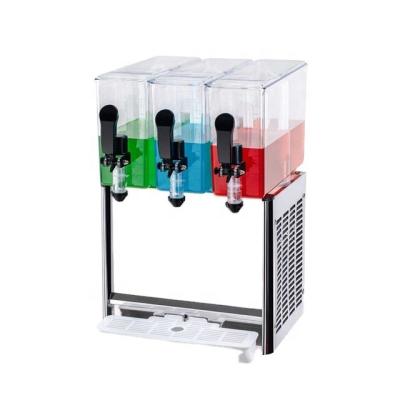 China Small Piece Particles Accepted Factory Supply Price 3 Tanks 10L Cold Juice Dispenser Offer Good Fruit Juice For Sale for sale