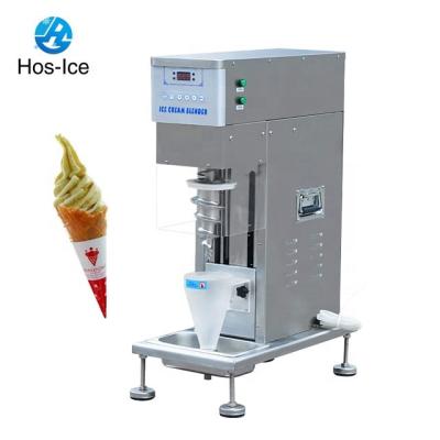 China Snack Factory 2021 New Model Automatic Real Fruit Ice Cream Mixer Swirl Freezer Ice Cream Mixer for sale