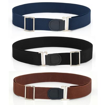 China New Fashional Style Fat Belt Elastic Simple Invisible Lazy Belt No-Buckle Slimming Belt Stretchy Belt for sale