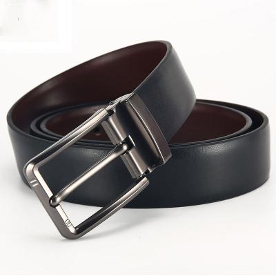 China Custom Men's Belts New Style Mens Leather Belt With Reversible Buckle for sale