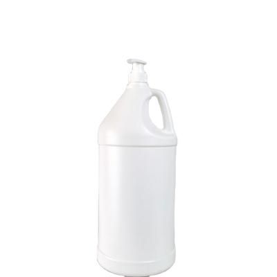 China food & Empty Transparent White Round Screw Cap Packaging HDPE Beverage Plastic Pump Bottle 4L 4000ml for sale