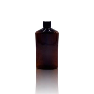 China food & Beverage Packaging 500ml PET Black Customizable Drinking Bottle Empty Plastic Beer Bottle Drink Can Food Grade Hot Selling Plastic Bottle for sale