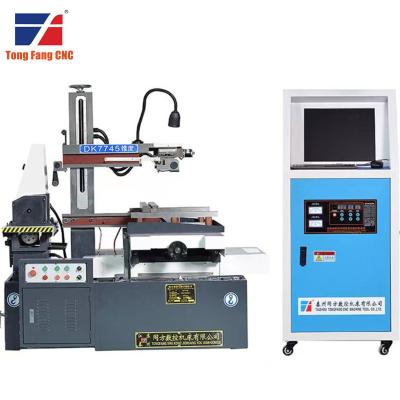 China Tongfang DK7735 machining rust remover for suncut wire cube edm machine cnc servo motor wire cutting edm for sale