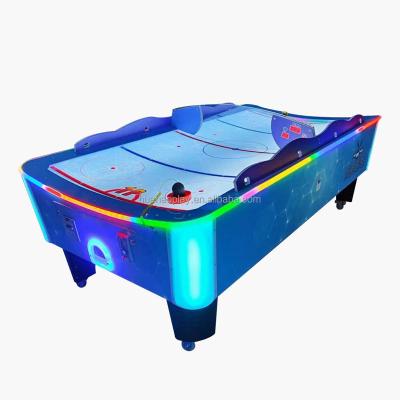 China Metal+wood indoor sport coin operated amusement hockey game table electric air hockey table game for sale