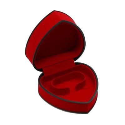 China Jewelry Gift Packaging Factory Professional Bangle Watch Jewelry Packing Heart Shaped Velvet Bangle Jewelry Box for sale