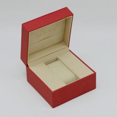 China Recyclable High Quality Customized Leather Simple Logo PU Watch Case Watch Box Packaging for sale