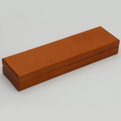 China Recyclable Luxury Rectangular Wooden Box Classic Design Long Watch Storage Box for sale