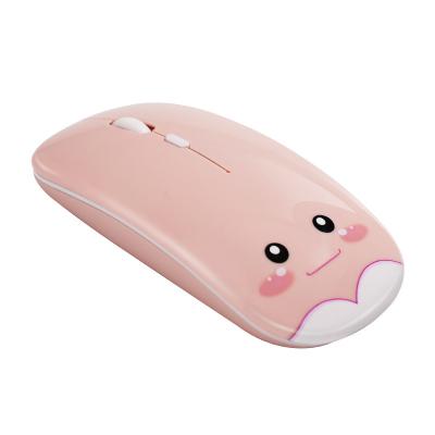 China 3D Radio Cute Portable 2.4G Dual Mode Ergonomic Rechargeable Optical Mouse with Nano USB Receiver for Blue Tooth Mouse for sale