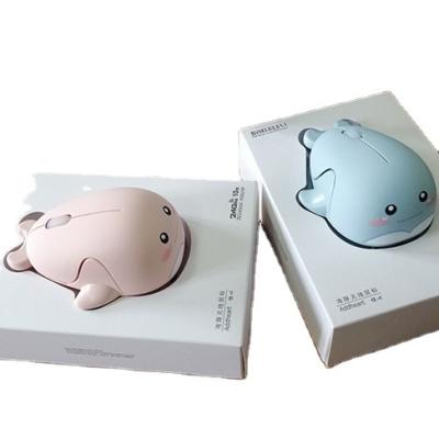 China Cartoon Style Dolphin Noiseless Optical Cartoon Dolphin Battery 3D Type Mouse for sale