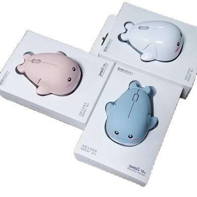 China 3D Cartoon Pattern Dolphin Noiseless Optical Cartoon Dolphin Mouse USB Charging for sale