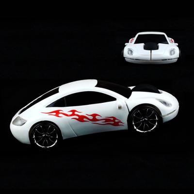 China 3D 2021 Cool 3D Sports Car Shape Radio 2.4Ghz Wireless Optical Mouse 3 Button Office School Home Travel Mouse for sale