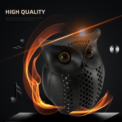 China Wholesale Blue Tooth Owl Shape Cute Bass Mobile Phone Speaker DLNA Portable Wireless Outdoor Special Animal Design Loudspeaker for sale