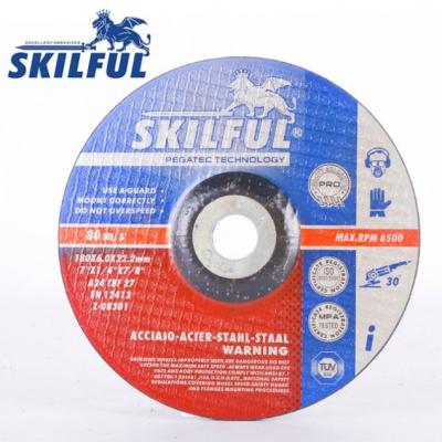 China Metal China 7 Inch Grinding Wheel 115x6x22.2mm 80m/s For Steel/Metal for sale