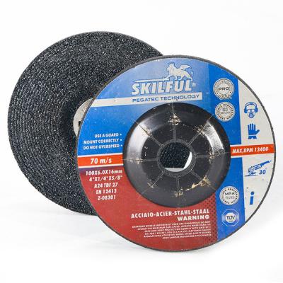 China 100X6X16mm Skillful Metal Grinding Abrasive Chop Saw 70m/s EN12413 Steel Grinding Wheel for sale