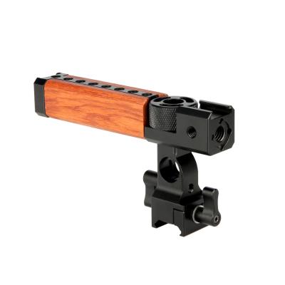 China Aluminum Alloy / Wooden Niceyrig Camera Quick Release Nato Top Wooden Handle for sale