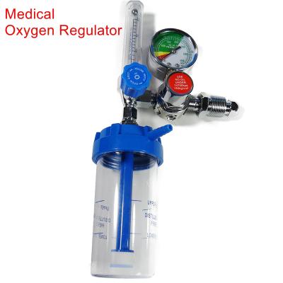 China High Quality Hospital and Home Medical Oxygen Regulator Oxygen Flow Meter with Humidifier for Hospital and Home Use for sale