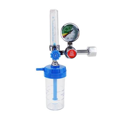 China Medical Oxygen Inhaler Gas Regulator Hospital Pressure Relief Valve Home Oxygen Supply Humidification Bottle for sale