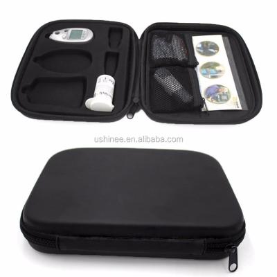 China Universal Custom EVA Glucometer Medical Case Zipper Hard Travel Case With Foam Insert for sale