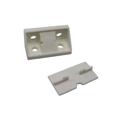 China Other corner mouting plastic connector ABS kitchen sideboard cabinet shelf white panel tie bracket for sale