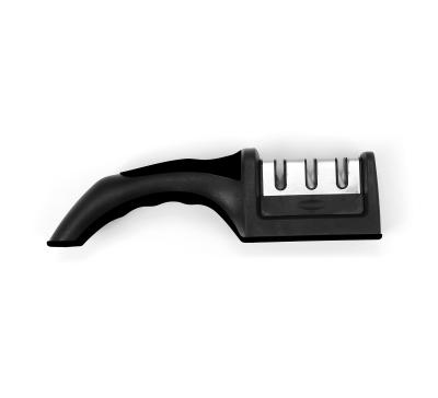 China Viable Multi-Function Kitchen Accessories Manual 3-Stage Knife Sharpener With Non Slip Rubber Handle And Base for sale