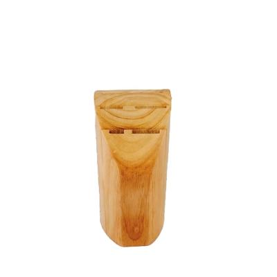 China Disposable Natural Rubber Knife Block Wooden Kitchen Knife Set for sale