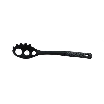 China Disposable Multifunctional Fashion Nylon Spaghetti Spoon Kitchen Tableware with Imitation Carbon Fiber Handle for sale