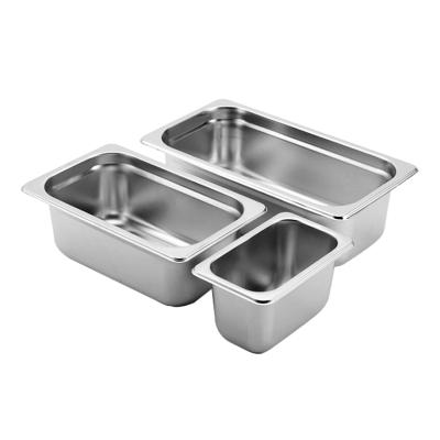 China Restaurant Serving Friction Dish 1/3 Stainless Steel Hotel Gastronorm Pan /GN EU Style Tray For Restaurant Serving Equipment for sale