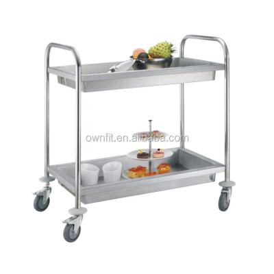 China Durable Detachable Hotel Room Service Kitchen Equiment Luxury Food Dining Serving Trolley Trolley for sale