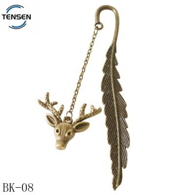 China Europe Antique Brass Maker Wholesale Craft Animal Animal Charms Metal Book Tags For Keepsake Gifts for sale