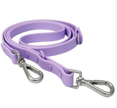 China Factory Wholesale Custom Logo PVC Small Dog Collar And Leash Harness Custom Hot Sale Purple Soft Hunting Waterproof Set for sale