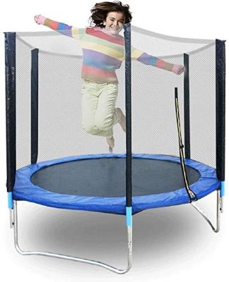 China With 3D Max Child Protective Net Outdoor Bungee Cheap House Garden Fitness 6f Trampoline Stations Sales With Enclosures For Kids Adults for sale