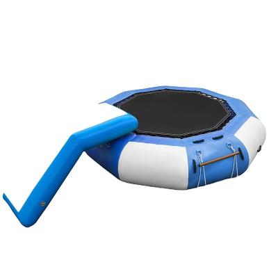 China PVC 3D Max Inflatable Water Bouncer, Water Trampoline Splash Padded Inflatable Bouncer Bounce Swim Platform For Water Sports for sale