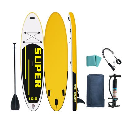 China 3D Unisex Max Personalized 10.6ft Inflatable Stand Up Paddle Board Non Slip Platform With SIP Premium Accessories Suitable For Adults for sale