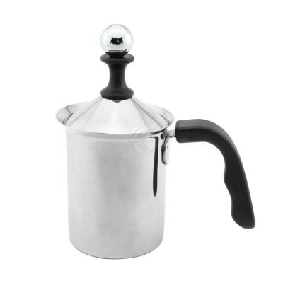 China Sustainable Cappuccino Milk Foamer Froth Maker Stainless Steel Handheld Double Mesh Milk Frother for sale