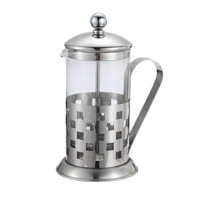 China Viable Wholesale French Coffee Press Stainless Steel Glass Coffee and Borosilicate Tea Sets High Capacity for sale