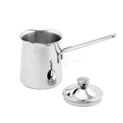 China Durable Stainless Steel Turkish Arabic Stovetop Heat Sand Boil Greek Coffee Turkish Coffee Warmer Pot for sale