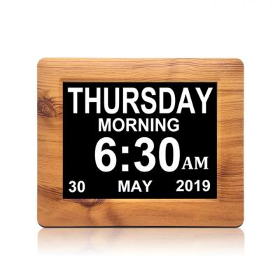 China High Quality 8inch Alzheimer's Society Calendar Alarm Clock 7 Day Time Date Time Digital Month By Radio for sale