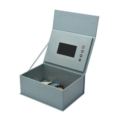 China All Custom Presentation Display Digital Invitation Card Packaging Gift Lcd Visual Jewelry Box for sale